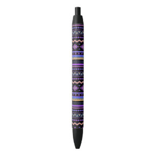 Purple tribal design pen