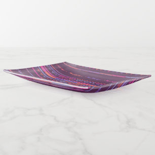 Purple Tribal Design Trinket Tray