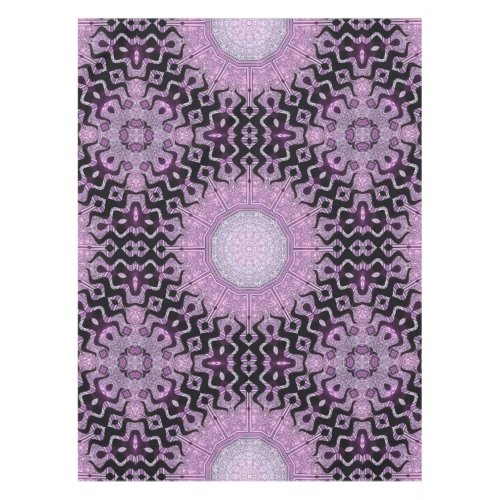 Purple Tribal Waves Pattern Tablecloth