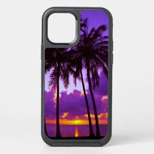 Purple Tropical Sunset 3 OtterBox Symmetry iPhone 12 Case