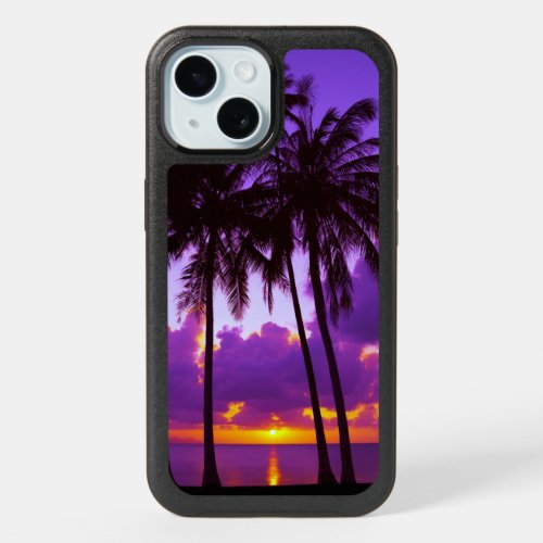 Purple Tropical Sunset 3 iPhone 15 Case