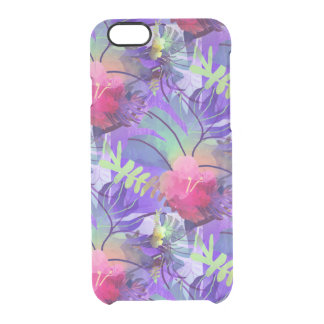 Purple Tropics Clear iPhone 6/6S Case