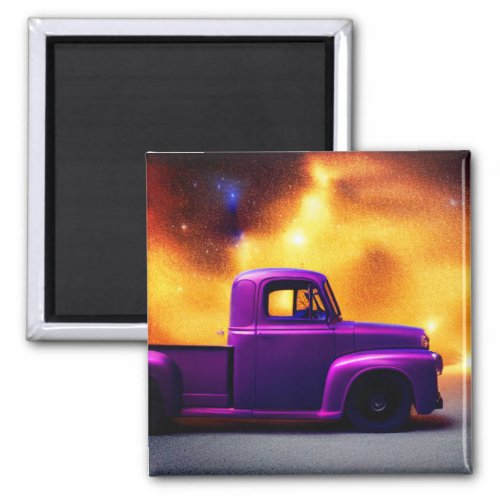 Purple Truck Magnet