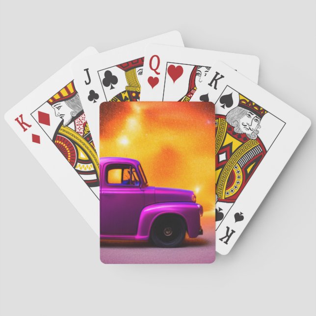 Purple Truck Poker Cards (Back)