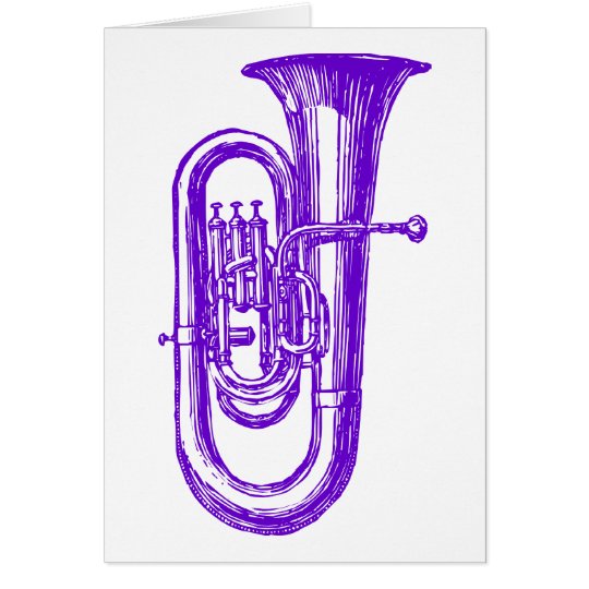 Purple Tuba Card