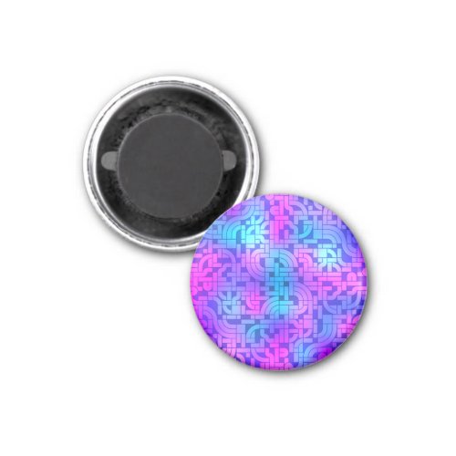 Purple Tube Pattern Magnet