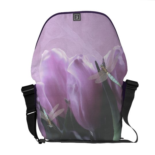 Purple Tulip Aqua Dragonfly Commuter Bags