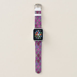 Purple Tulip Field Apple Watch Band