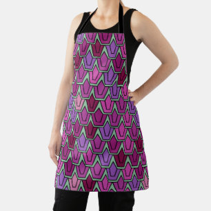 Purple Tulip Field  Apron