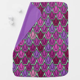 Purple Tulip Field  Baby Blanket