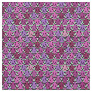 Purple Tulip Field  Fabric