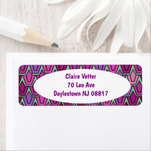 Purple Tulip Field  Label