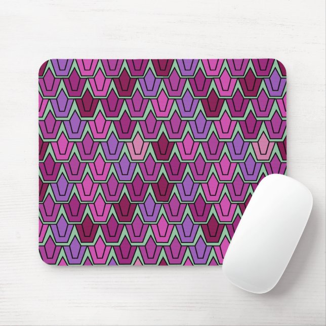 Purple Tulip Field  Mouse Pad (With Mouse)