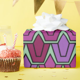 Purple Tulip Field Wrapping Paper