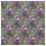 Purple Tulip Flower Nature Pattern Fabric