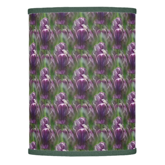 Purple Tulip Flower Nature Pattern   Lamp Shade (Front)