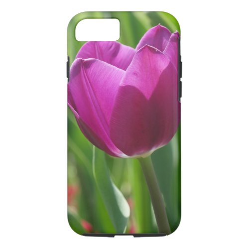 Purple Tulip Flower Photo iPhone 87 Case
