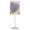 Purple tulip flower print table lamp design