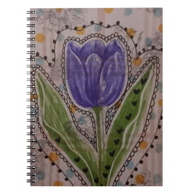 Purple Tulip Notebook (Front)