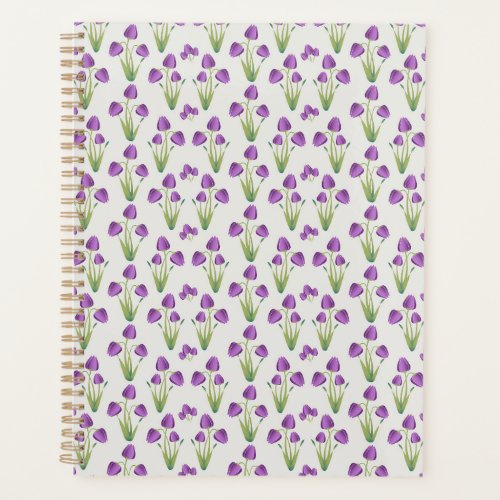 Purple Tulip Pattern Planner