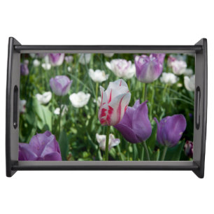 Purple Tulip Serving Tray
