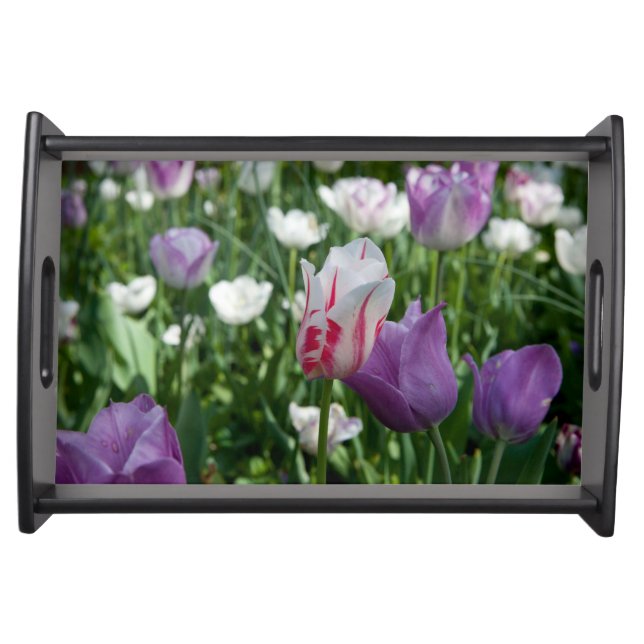 Purple Tulip Serving Tray (Front)