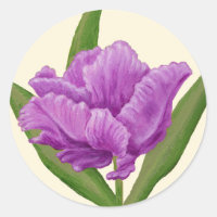 Purple Tulip sticker