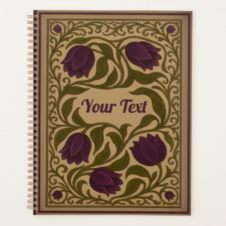 Purple Tulip Vintage Floral Planner