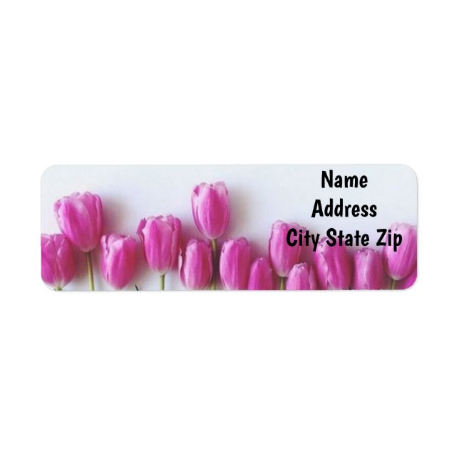 **PURPLE TULIPS** ADDRESS LABEL (Front)