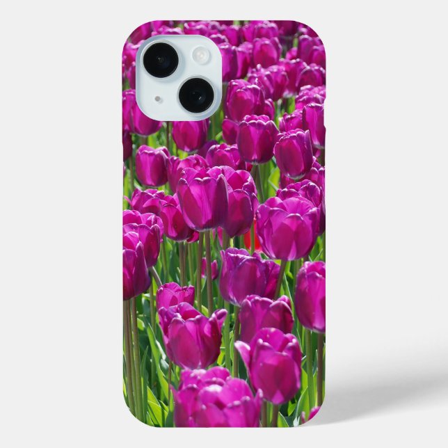 Purple Tulips Case-Mate iPhone Case (Back)