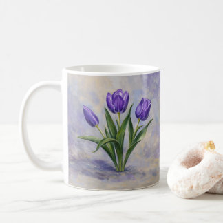 Purple Tulips Coffee Mug