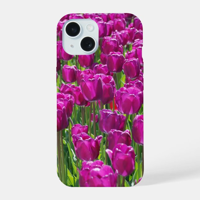 Purple Tulips Iphone Case (Back)