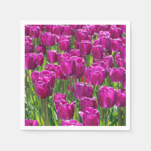 Purple Tulips Napkins