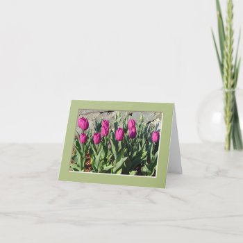 Purple Tulips Notecard by photoinspiration at Zazzle