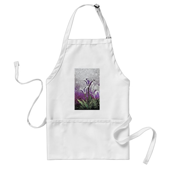 Purple Tulips - Painting Art Aprons (Front)