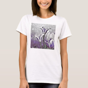 Purple Tulips - Painting Art T-shirt