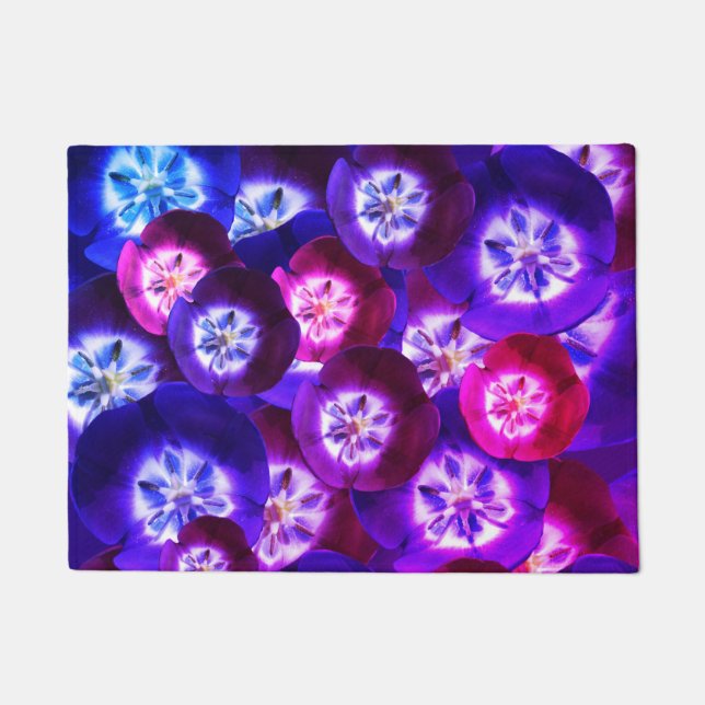 Purple Tulips Pattern  Door Mat (Front)