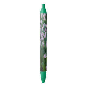 Purple Tulips Pen Green