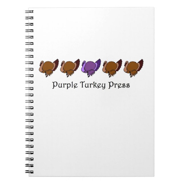 Purple Turkey Small Notebook (Front)