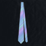 Purple Turquoise Green Blue Pastel Rainbow Tie<br><div class="desc">This necktie features a soft pastel rainbow abstract pattern of blue,  purple,  green and turquoise stripes.</div>