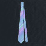 Purple Turquoise Green Blue Pastel Rainbow Tie<br><div class="desc">This necktie features a soft pastel rainbow abstract pattern of blue,  purple,  green and turquoise stripes.</div>