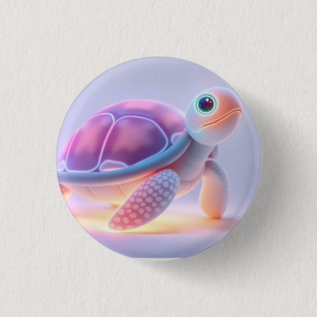 Purple Turtle Button (Front)