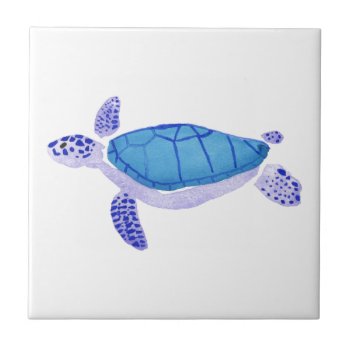 Purple Turtle Ceramic Tile by AlteredBeasts at Zazzle