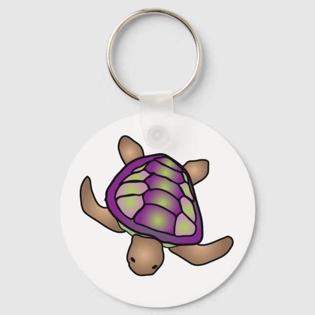 Purple Turtle Keychain (Front)