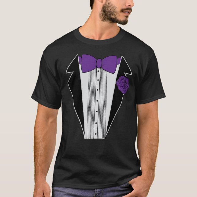 Purple Tuxedo Shirt (Front)