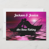 Purple Twilight "Done Fishing" Save the Date (Front)