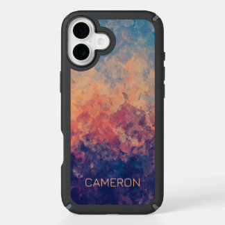 Purple Twilight on a Lake iPhone 16 Plus Case