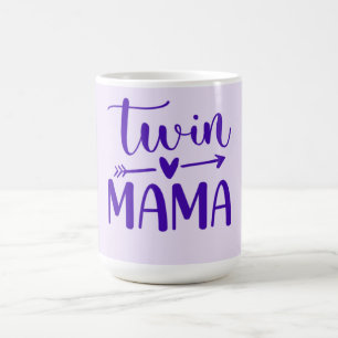 Purple Twin Mama Coffee Mug