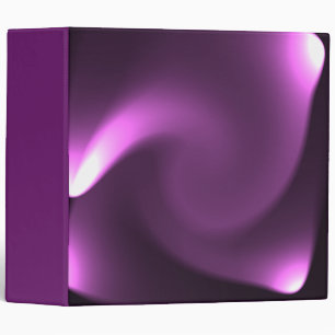 Purple Twirling Lights 3 Ring Binder