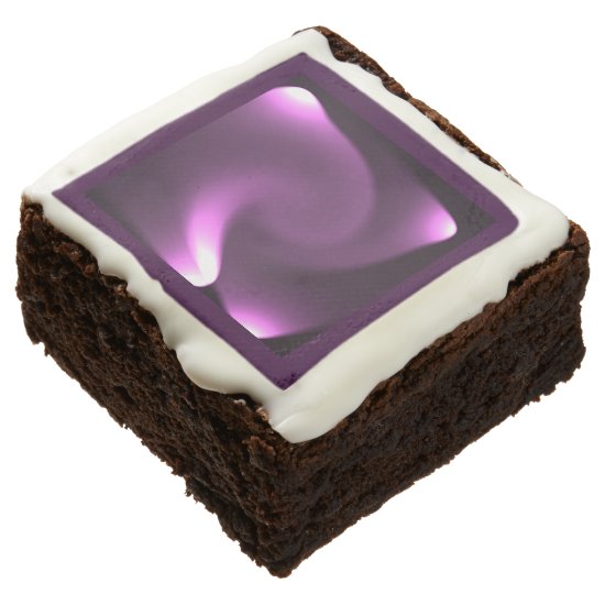 Purple Twirling Lights Brownie